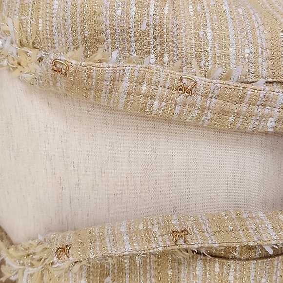 Lilly Pulitzer Women's Cropped Tweed Fringe Blazer - Picture 6 of 9